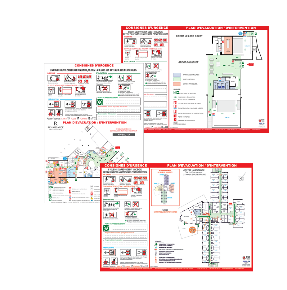 plans de sécurité incendie